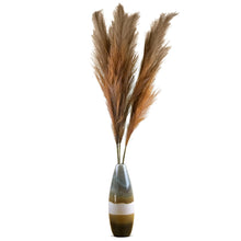 Load image into Gallery viewer, Woogoo Faux Pampas Grass Large - 114 cm Tall &amp; Fluffy Pampas Grass - Set of 3 Artificial Stems - Dried Pampas Grass for Wedding, Vase, &amp; Boho Home Decor - [Brown]
